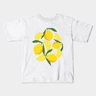 lemon fruit patttern Kids T-Shirt